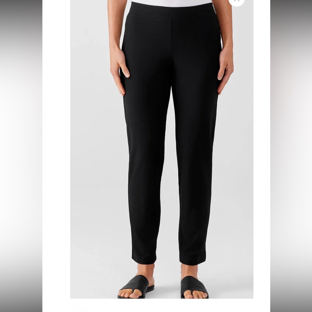 Eileen Fisher Woman 2X Black High waist‎ ankle legging New